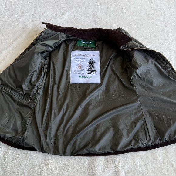 Barbour Icons Liddesdale Quilted Green Long Sleeve Jacket S (4) - Picture 9 of 14